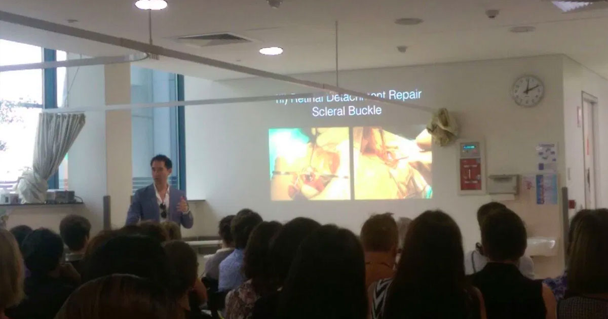 On November 29 Dr Adrian Fung and Dr Michael Chilov were invited to speak at the Australian Ophthalmic Nurses Association (AONA) Clinical Day at Liverpool Eye Surgery.