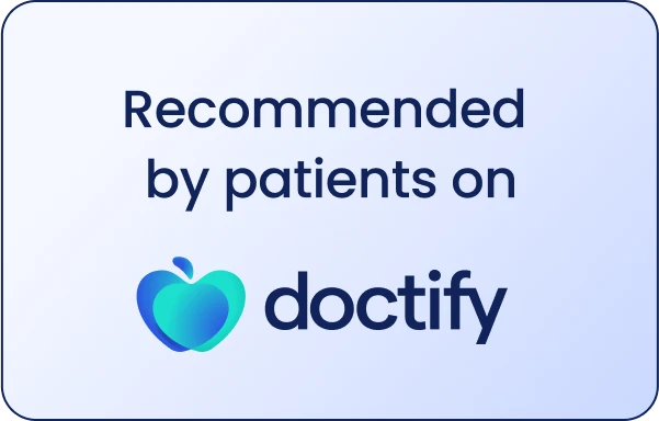 Recommended by patients on doctify